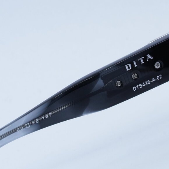 Dita ZIRITH DTS-435-A-02 Sunglasses Silver Rectangle Frame, Grey Lenses - Picture 10 of 12
